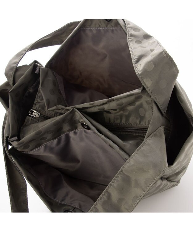 Y'SACCS 【Y’SACCS vous et】ドットジャカードトート Mサイズ グレー