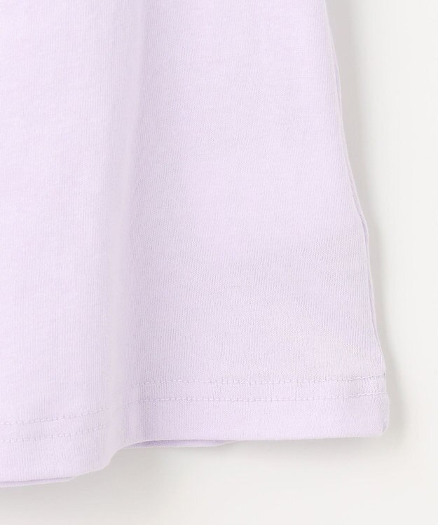 ANY KIDS フラワー 刺繍 Tシャツ ラベンダー