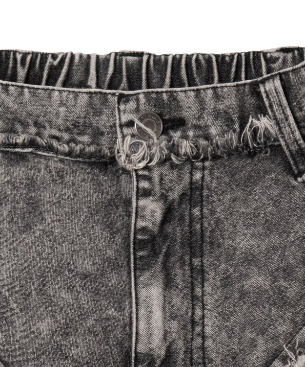 WEGO ダーツフリンジデニムパンツ デニムブラックソノタ