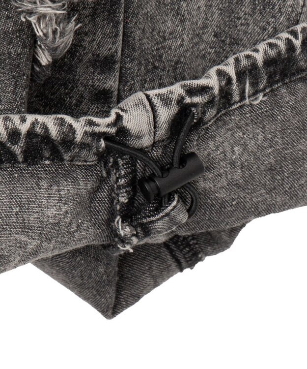 WEGO ダーツフリンジデニムパンツ デニムブラックソノタ