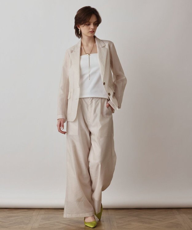 GRACE CONTINENTAL ブライトシアーパンツ キナリ