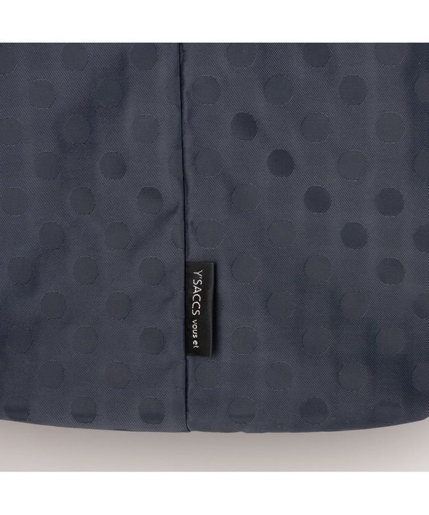 Y'SACCS 【Y’SACCS vous et】ドットジャカードトート Mサイズ ネイビー