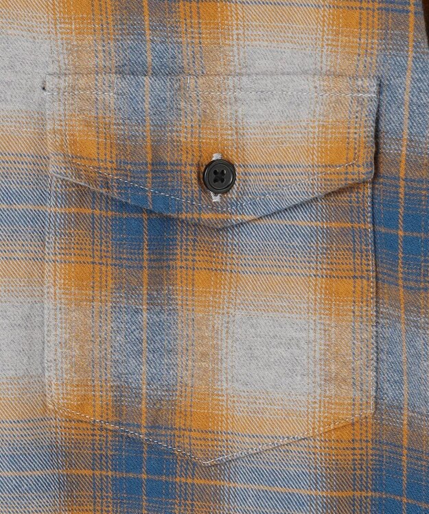 J.PRESS MEN 【WEB・一部店舗限定】チェックフランネル シャツ / B.D. オレンジ系3