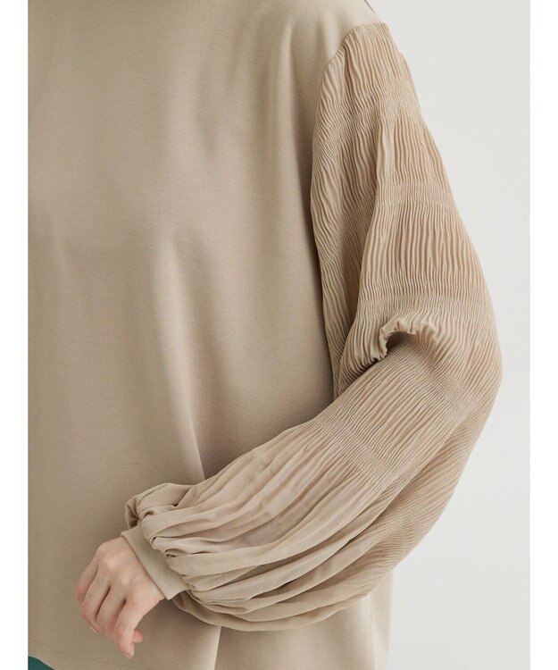 Green Parks マジョリカプリーツプルオーバー Beige
