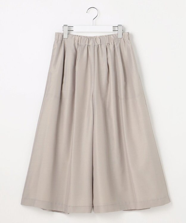 J.PRESS LADIES L エアリースパンボイル ガウチョ パンツ グレージュ系