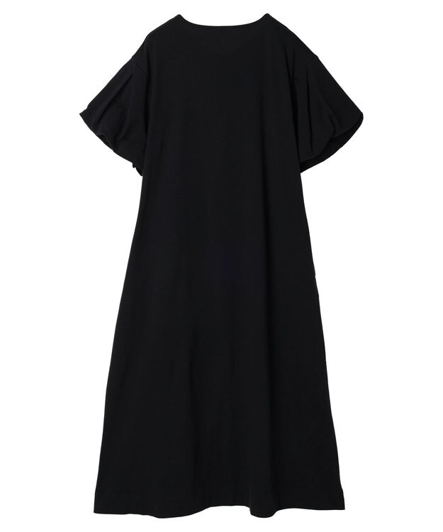 AMERICAN HOLIC 袖コンシャスＶネックカットワンピース Black