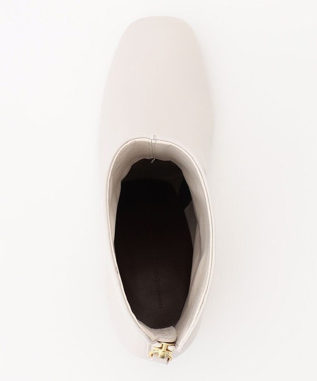 23区 ショート ヒール ブーツ アイボリー系