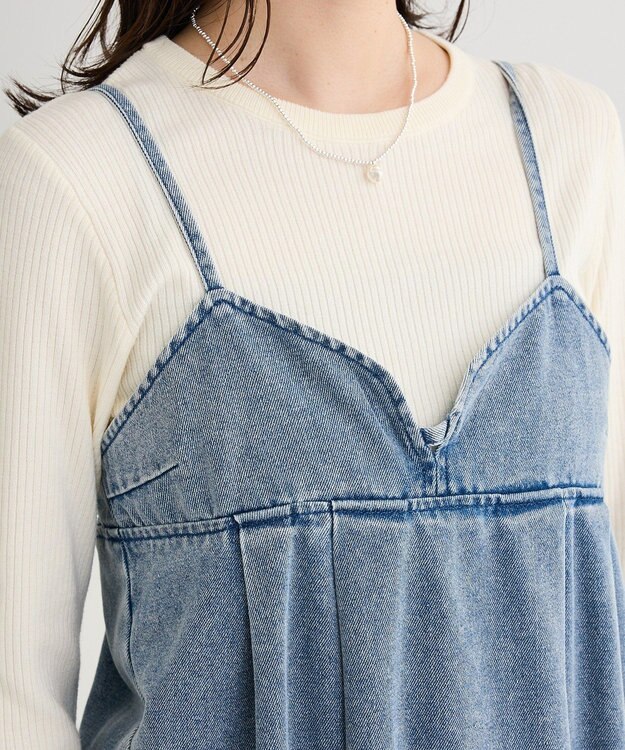 Green Parks デニムキャミワンピース Indigo