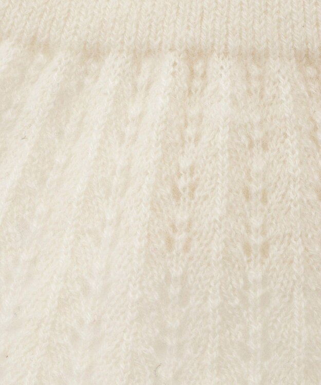 MOONBAT mila schon カシミヤ100%レーシーニットプチマフラー ベージュ