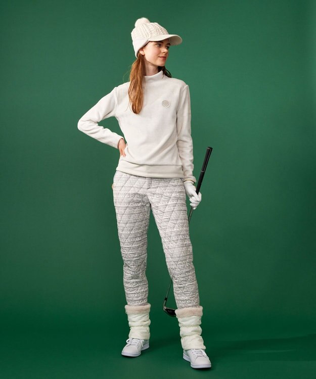 23区GOLF 【WOMEN】つば付きケーブル ニットキャップ ベージュ系