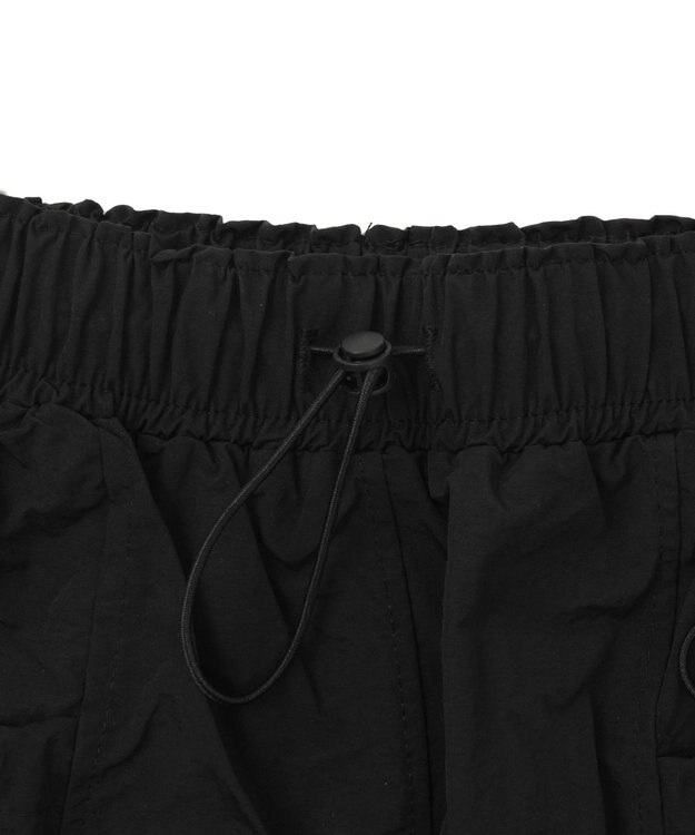 WEGO ドローコードナイロンミニスカパン ブラック