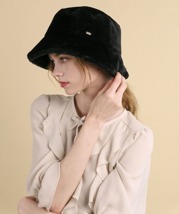 TOCCA 【UVカット・吸水速乾・防臭】FUR BUCKETHAT バケットハット ブラック系