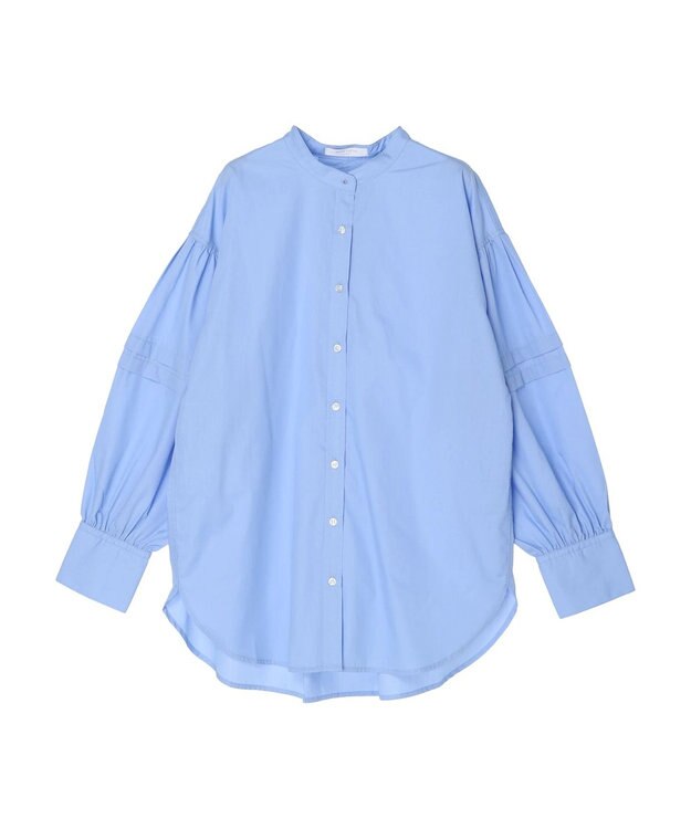 Green Parks ボリュームタックブラウス Blue