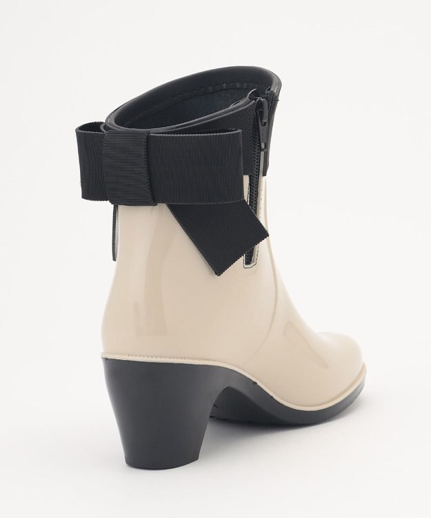 TOCCA BACK RIBBON RAIN BOOTS レインブーツ ベージュ系