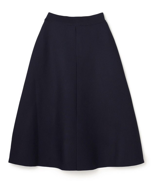 UNFILO L BEAUTY FORM KNIT フレアスカート ネイビー