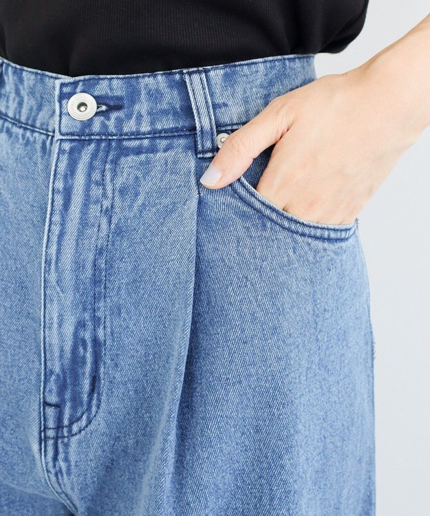 Green Parks ・ＳＵＧＡＲ　ＳＰＯＯＮ　デニムワイドパンツ Indigo