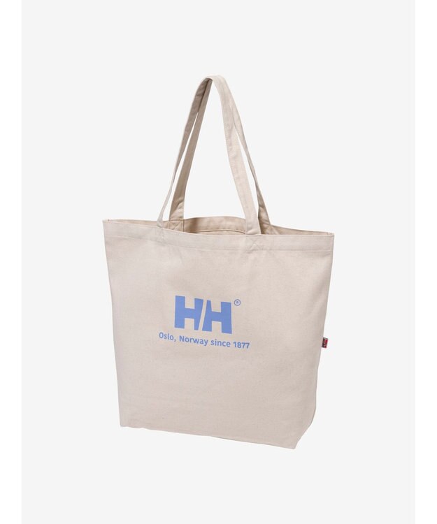 HELLY HANSEN オーガニックコットンロゴトートL ペールブルー