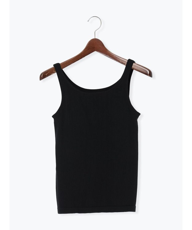 Te chichi 【接触冷感/抗菌防臭】カップ付きリブタンクトップカップ付きリブタンクトップ ブラック