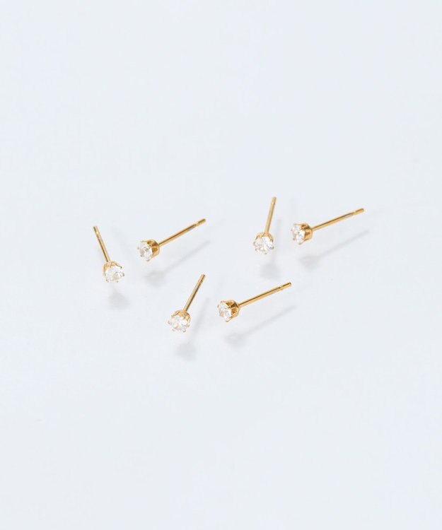 Phoebe 【金属アレルギー対応】ビジューピアス　ゴールド/サージカルステンレス ゴールド