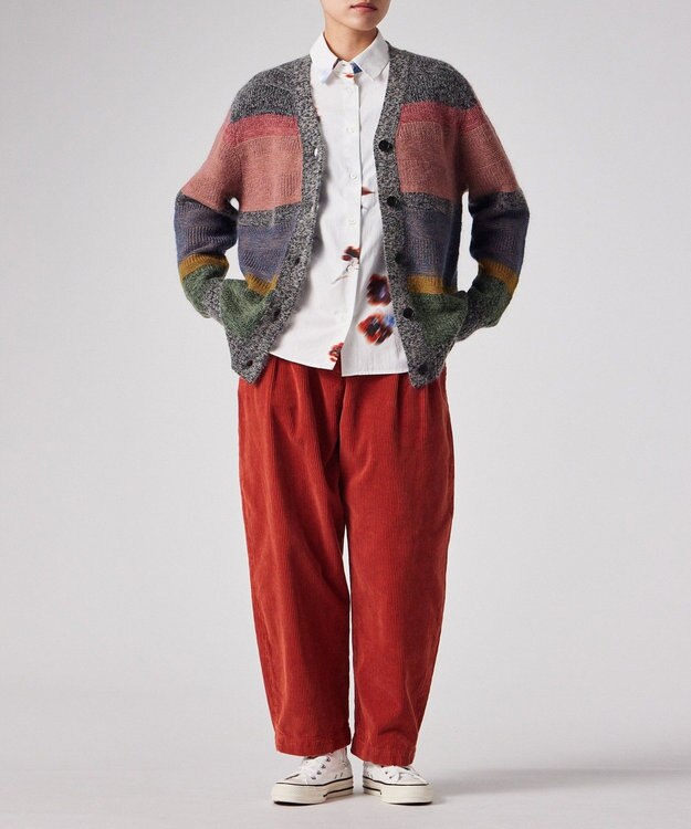 Paul Smith モヘアミックス リラックス カーディガン オレンジ