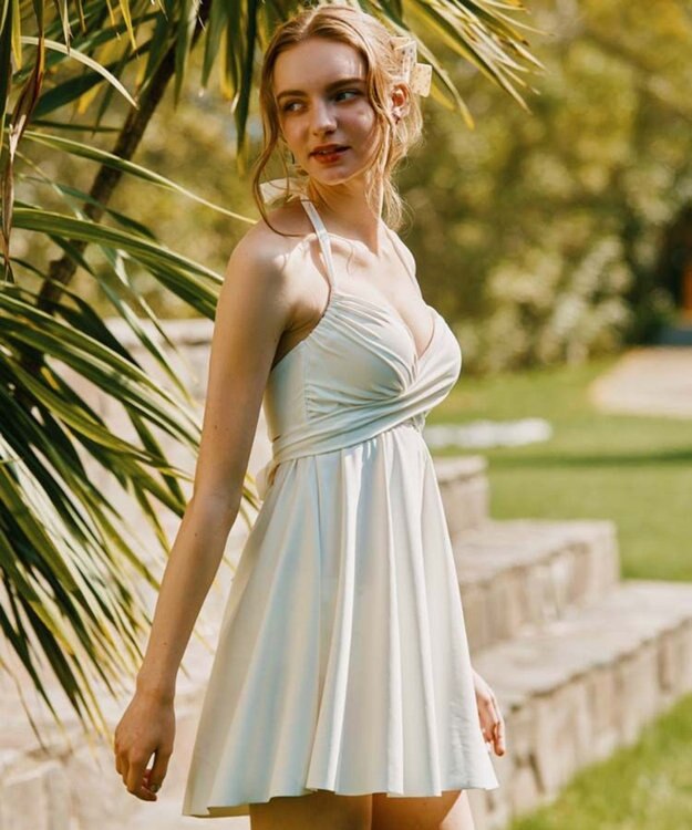 San-ai Resort（三愛水着楽園） ワコール定番商品カップ使用、GHIカップの大きなお胸に対応【グラマラスフィット】クロスワイヤーAライン水着　11EF-ML・13GHI-L LL ホワイト