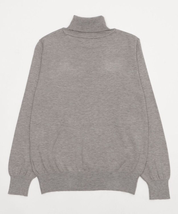 WEGO 【WEB限定/25年秋冬新作/洗濯OK/毛玉レス】タートルネックニット グレー