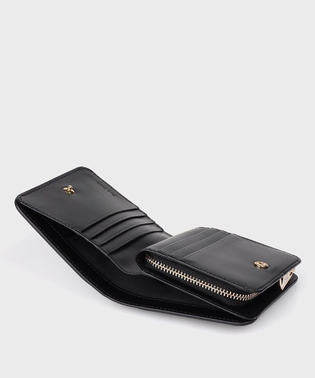 Paul Smith プリントコンビネーション 2つ折り財布 チャコールグレー