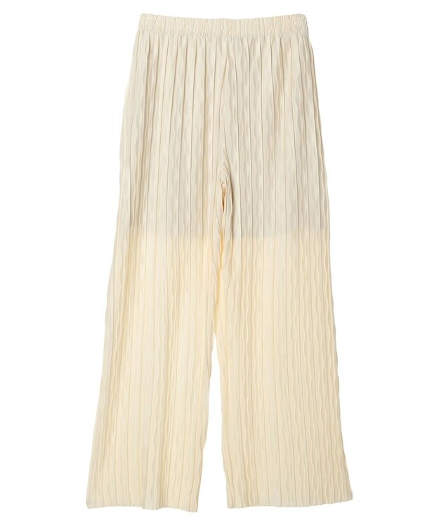 earth music&ecology リラックスセルフカットパンツ（Ｉｖｏｒｙ） Ivory