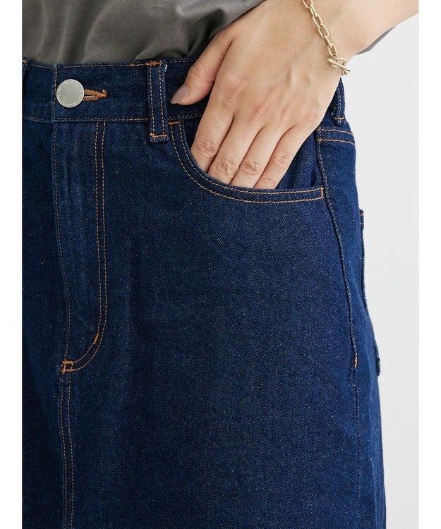 Green Parks Ａラインデニムスカート One Wash