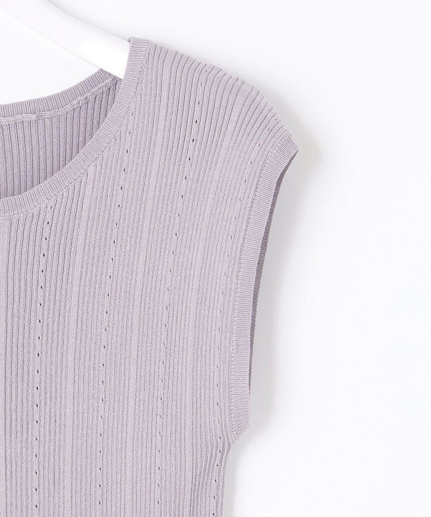 ANY SIS S 【美人百花6月号掲載】2SET シアーカーディガン アンサンブル ラベンダー