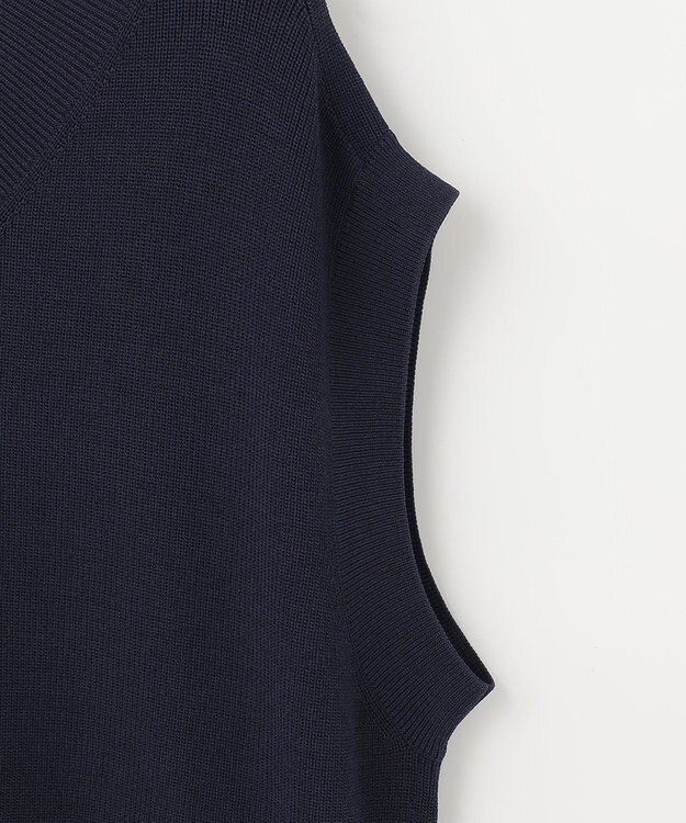 UNFILO MENS イージーケア ニットベスト [23年春夏商品] ネイビー