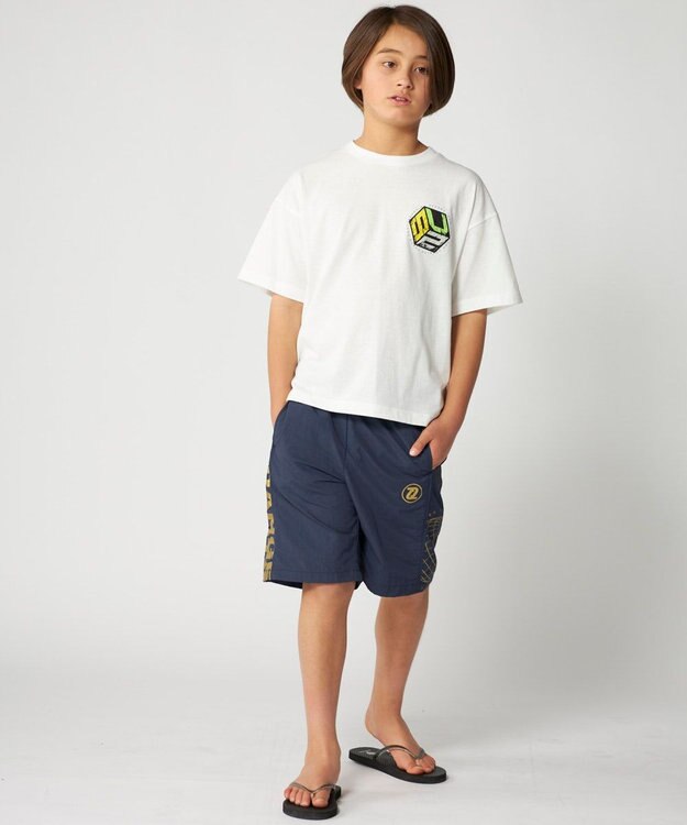 OP／FILA 【SEVEN2】ナイロンパンツ ネイビー