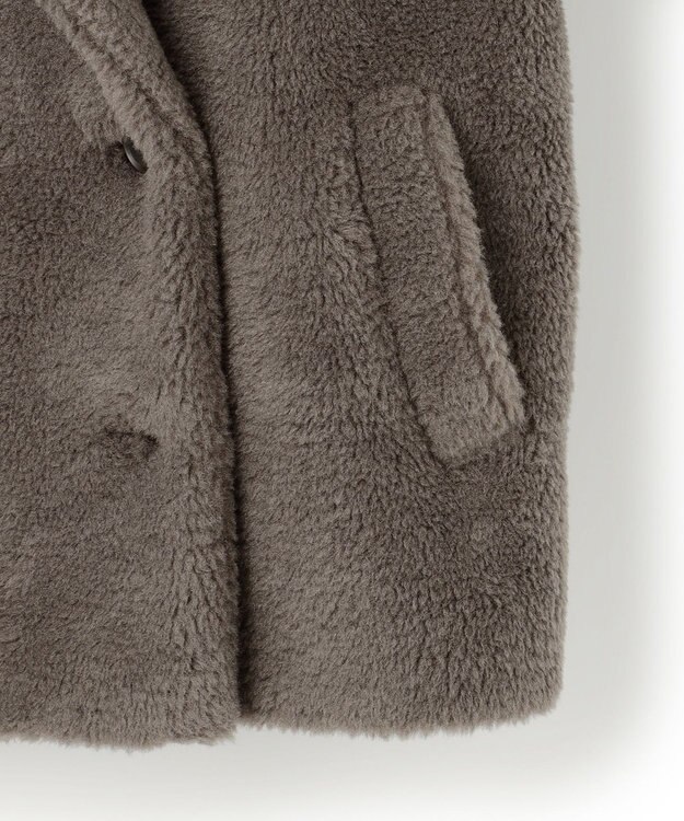 23区 S 【CanCam11月号掲載】ECOPELテディボア ダブルフロント アウター グレー系