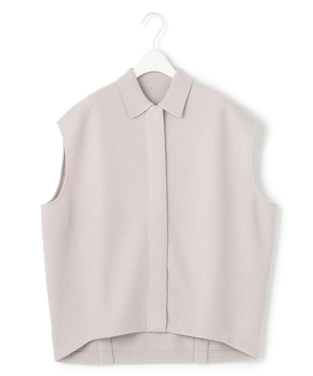 ICB ミルドウール ニットジレ トープ系