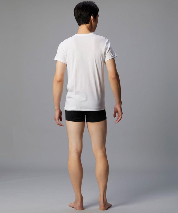 WACOAL MEN インナーシャツ 【2枚組】 3分袖 半袖 綿100%(本体) 伸縮性 肌着 下着 インナー 白 メンズ GL3500 /ブロス バイ ワコールメン ホワイト