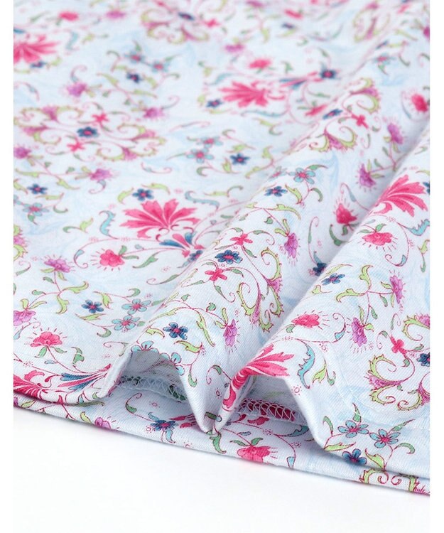 WACOAL パジャマ 長袖 長ズボン 綿100%(本体) 天竺素材 ミントン レディース NDX563 /ワコール サックス