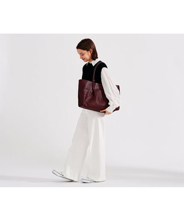 genten ペッレテッシル トートバッグ ダークブラウン