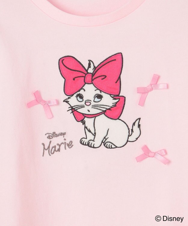 ANY KIDS 【ディズニー/マリー】レースアップ オーバー半袖Tシャツ ピンク