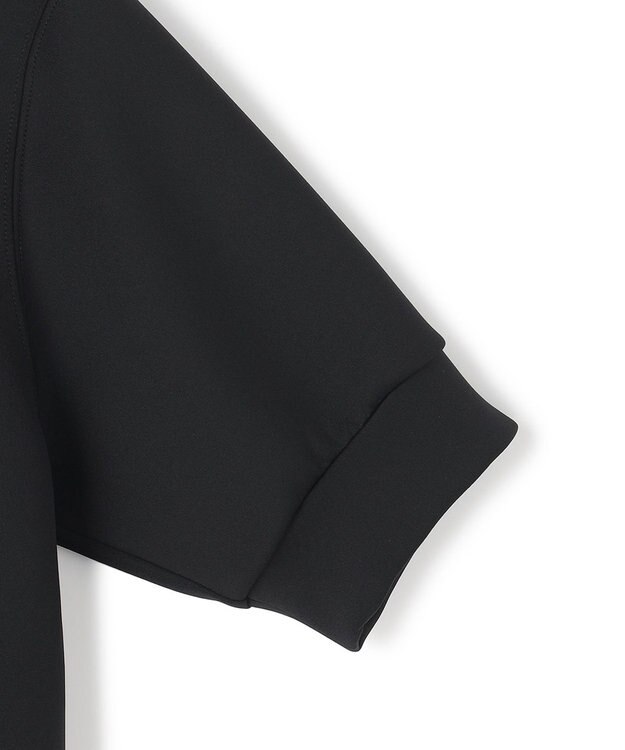 UNFILO L BEAUTY FORM JERSEY light スナップカーディガン ブラック