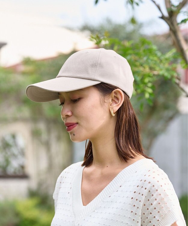 MOONBAT 【新色追加】深さ選べるUVツイルキャップ(深め) つば遮光／洗える／接触冷感／サイズ調整可能 ベージュ（深め）