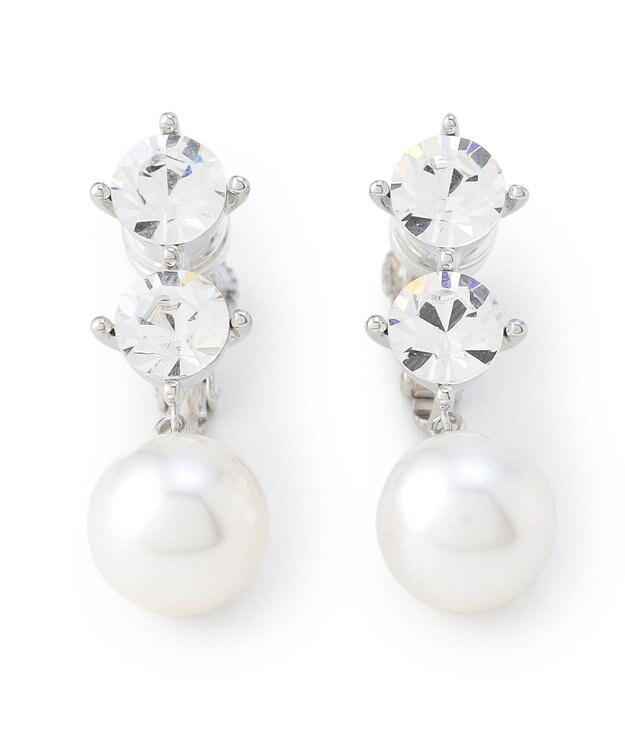 TOCCA TROIS BIJOUX＆PEARL EARRING イヤリング シルバー系