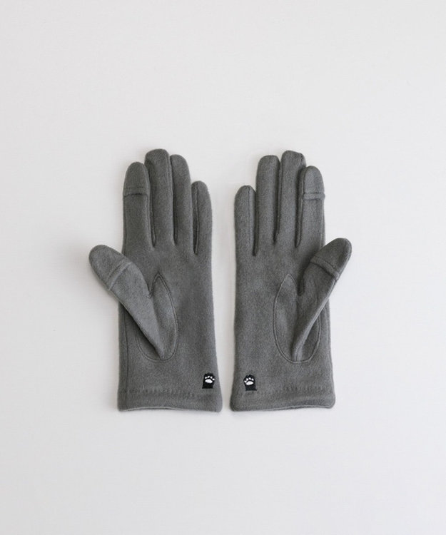 ORuKuBET パンダ刺繍ジャージグローブ(WOMEN)【タッチパネル対応】 グレー