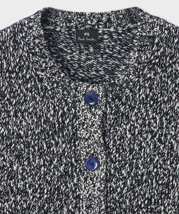 Paul Smith ブークレヤーン 半袖ニット カーディガン ブラック