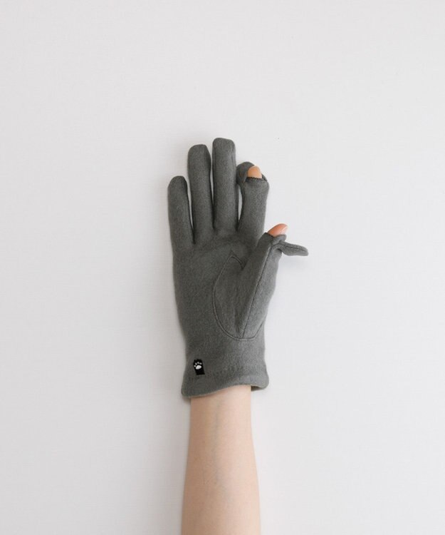 ORuKuBET パンダ刺繍ジャージグローブ(WOMEN)【タッチパネル対応】 グレー