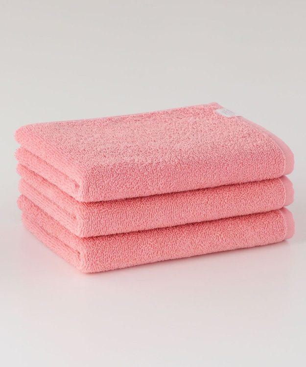 UCHINO 速乾からり　ビッグフェイスタオル　3枚セット ピンク