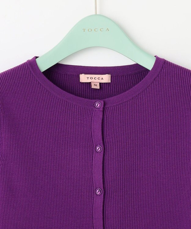 TOCCA 【洗える】RESONATE カーディガン パープル系