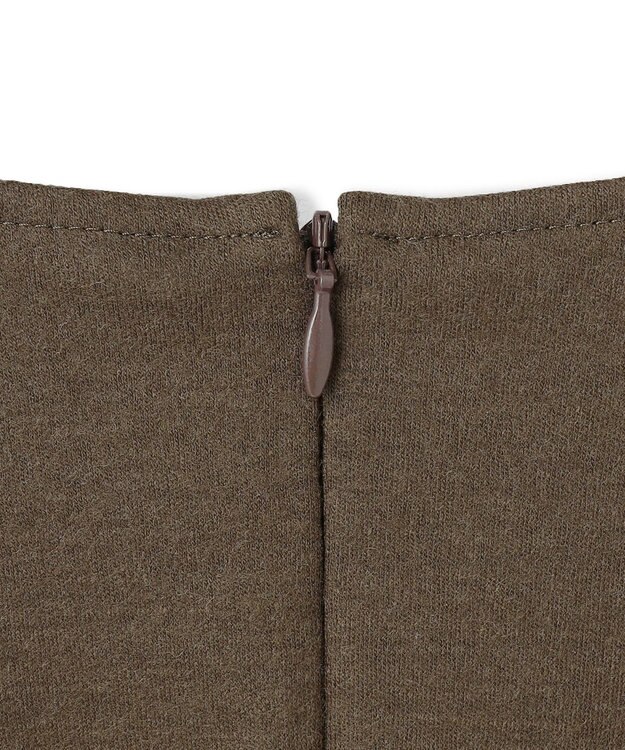 23区 【洗える】ウールミルドジャージー フォルム カットソー カーキ系