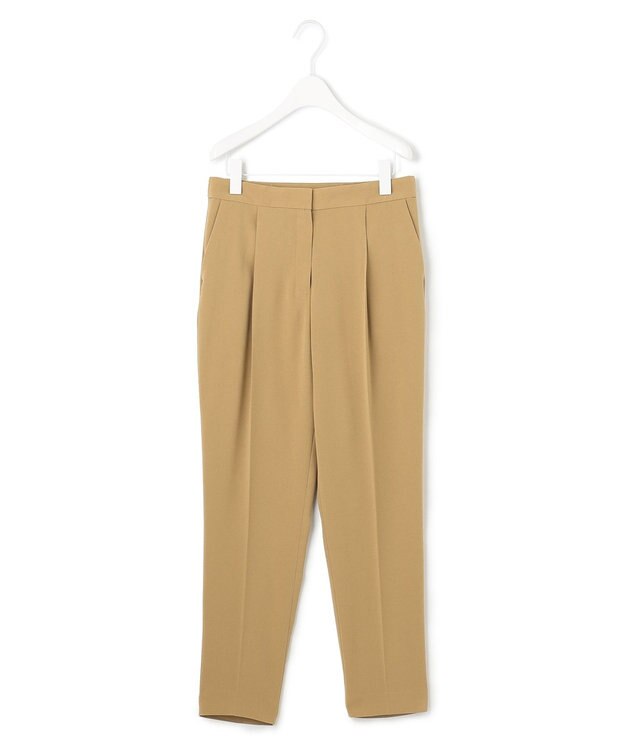 ICB 【人気のため新色追加・洗える】Naiaバックサテン テーパードパンツ ベージュ系