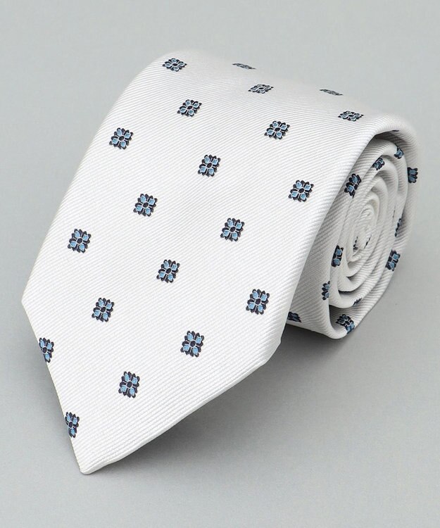 GOTAIRIKU 日本縫製/オリジナル柄【Fermo Fossati】ネクタイ_小紋柄 アイボリー系8