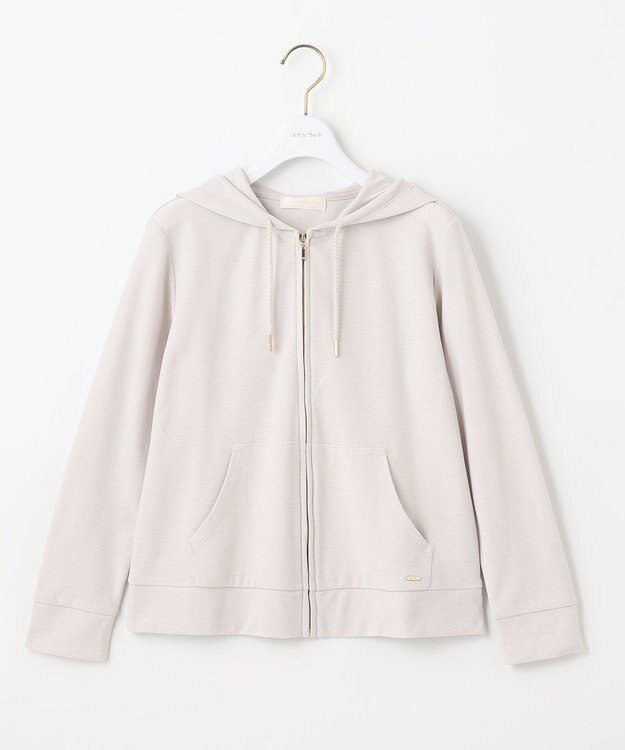 ANY SIS 【UVケア・接触冷感】リップル パーカー アイスグレー